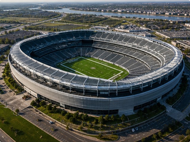 Estadio genérico visto desde arriba